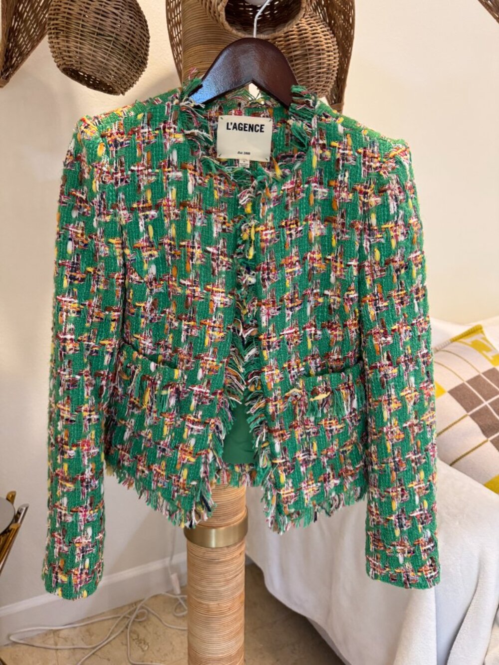 L'AGENCE Angelina Tweed Jacket - Picture 2 of 9